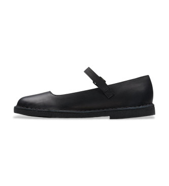 Clarks Usnjeni čevlji Desert Jane črni