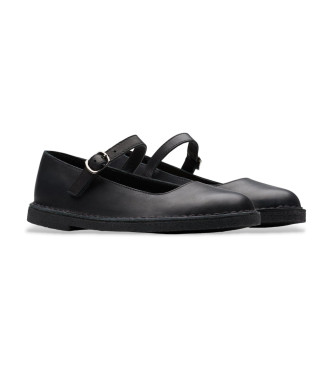 Clarks Usnjeni čevlji Desert Jane črni