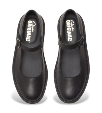 Clarks Usnjeni čevlji Desert Jane črni