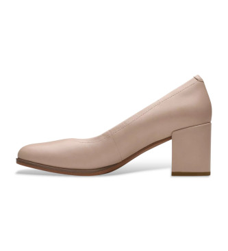 Clarks Freva55 Court sapatos de couro bege
