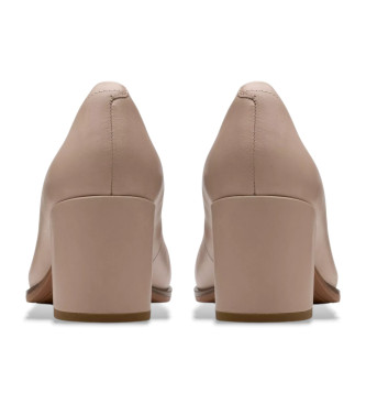 Clarks Freva55 Court sapatos de couro bege