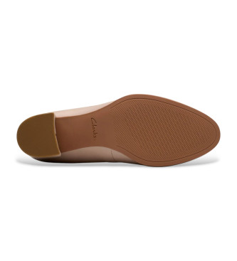 Clarks Freva55 Court sapatos de couro bege