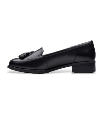 Clarks Havisham Edge Loafer black leather shoes 