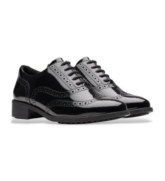 Clarks Havisham Oak leather shoes black