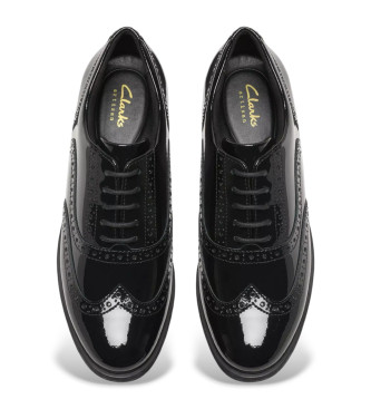 Clarks Havisham Oak leather shoes black