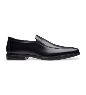 Clarks Howard Edge sapatos de couro preto