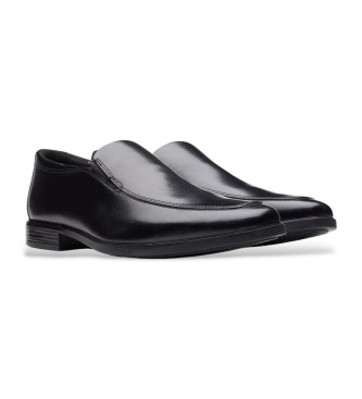 Clarks Howard Edge sapatos de couro preto