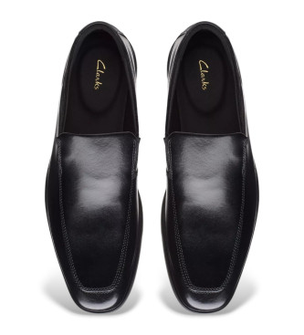 Clarks Howard Edge sapatos de couro preto