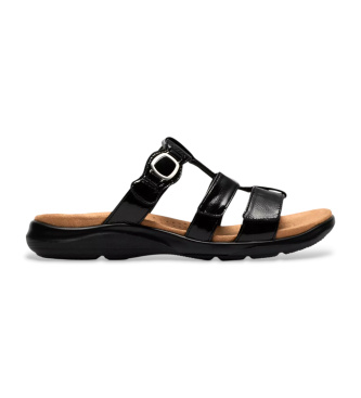 Clarks Kitly Pearl l�derskor vit lackl�der svart