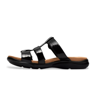 Clarks Kitly Pearl l�derskor vit lackl�der svart