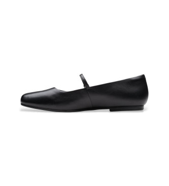 Clarks Livia Sky sapatos de couro preto