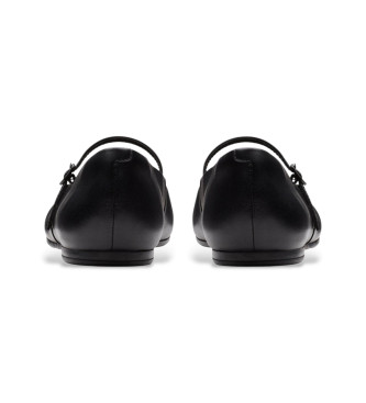 Clarks Livia Sky sapatos de couro preto
