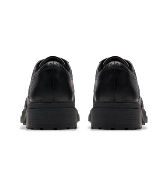 Clarks Orinoco3 Derby usnjeni čevlji črne barve