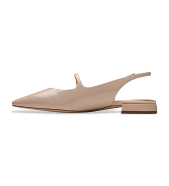 Clarks Sensa15 Shine bež usnjeni čevlji