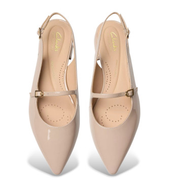 Clarks Sensa15 Shine bež usnjeni čevlji