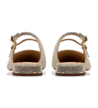 Clarks Scarpe Sensa15 Shine in pelle oro