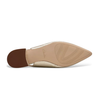 Clarks Scarpe Sensa15 Shine in pelle oro