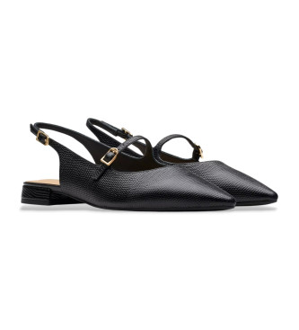 Clarks Czarne skórzane buty Sensa15 Shine