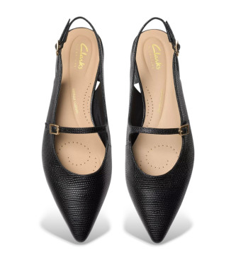 Clarks Czarne skórzane buty Sensa15 Shine