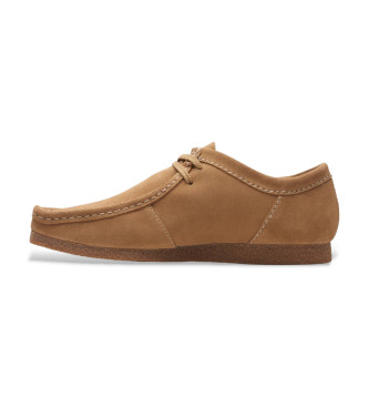 Clarks Leren schoenen Shacre II Run bruin
