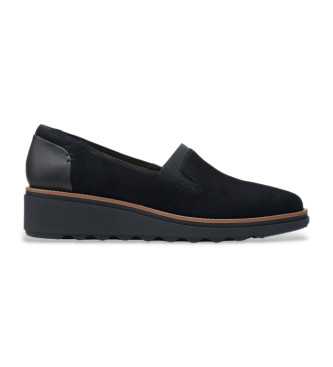 Clarks Sharon leren schoenen zwart