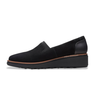 Clarks Sharon leren schoenen zwart