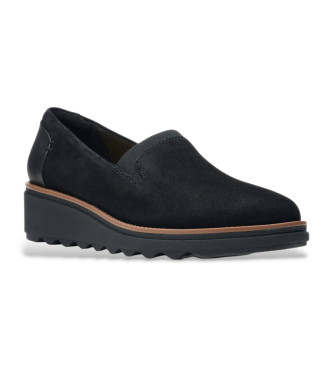 Clarks Sharon leren schoenen zwart