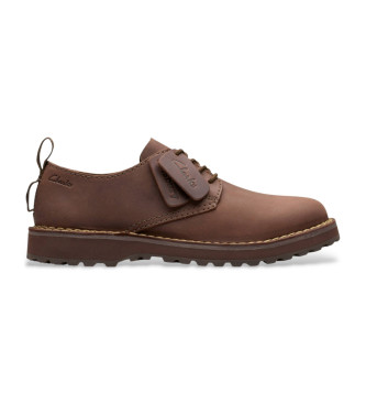 Clarks Solsbury Lace braune Lederschuhe