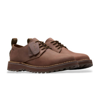 Clarks Solsbury Lace braune Lederschuhe
