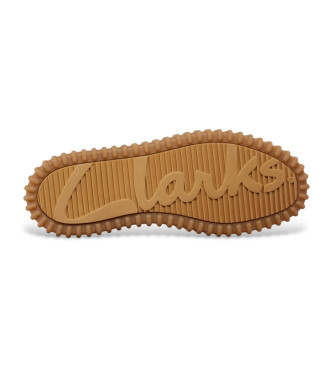 Clarks Sapatos de couro castanho Torhill Bee