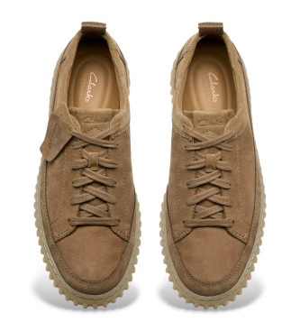 Clarks Chaussures en cuir marron Torhill Lace
