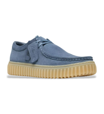 Clarks Chaussures en cuir Torhill Lo bleu