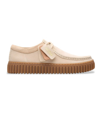 Clarks Torhill Lo beige lderskor