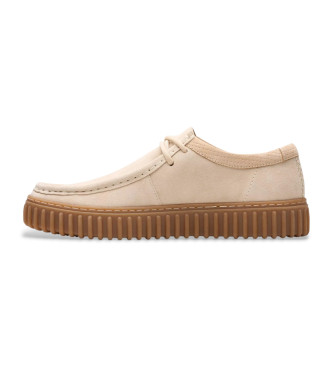 Clarks Torhill Lo beige lderskor