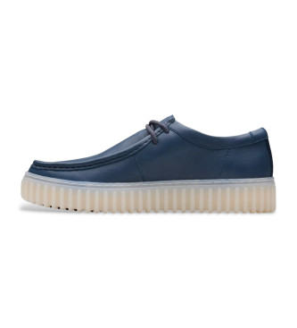 Clarks Chaussures en cuir Torhill Lo navy