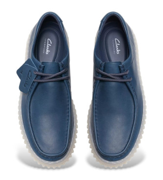 Clarks Chaussures en cuir Torhill Lo navy