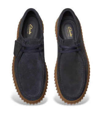 Clarks Usnjeni čevlji Torhill Lo navy