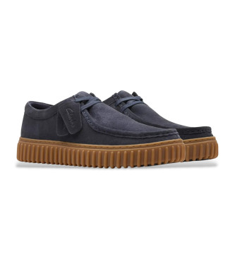Clarks Usnjeni čevlji Torhill Lo navy