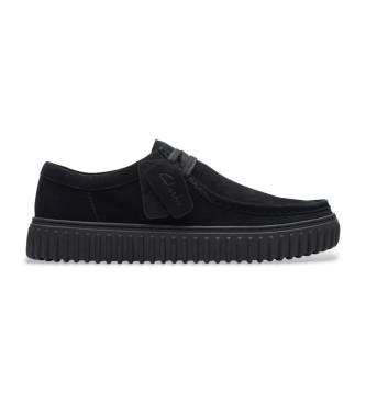 Clarks Chaussures en cuir Torhill Lo noir