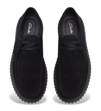 Clarks Chaussures en cuir Torhill Lo noir
