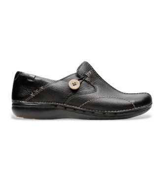 Clarks Scarpe in pelle nera Un Loop