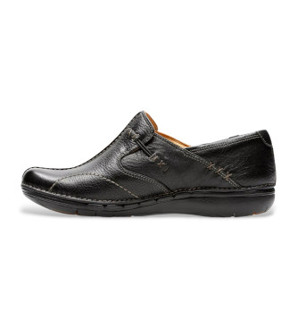 Clarks Scarpe in pelle nera Un Loop