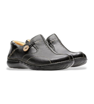 Clarks Scarpe in pelle nera Un Loop