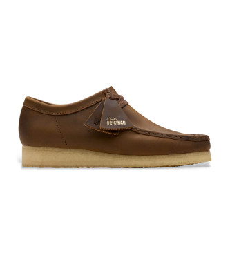 Clarks Zapatos de Piel Walabee marrn
