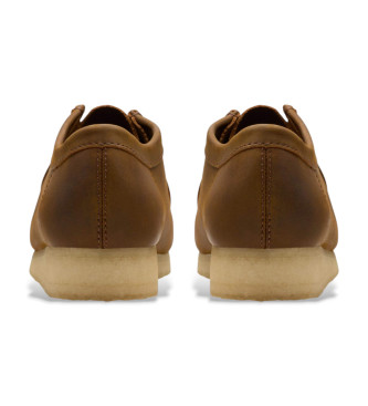 Clarks Zapatos de Piel Walabee marrn