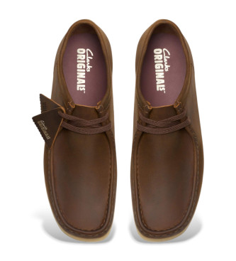 Clarks Zapatos de Piel Walabee marrn