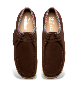Clarks Chaussures en cuir Wallabee marron