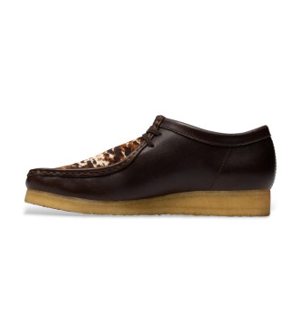 Clarks Chaussures en cuir Wallabee marron
