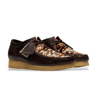 Clarks Chaussures en cuir Wallabee marron