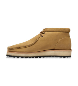 Clarks Skórzane buty Wallabee Scout w kolorze beżowym